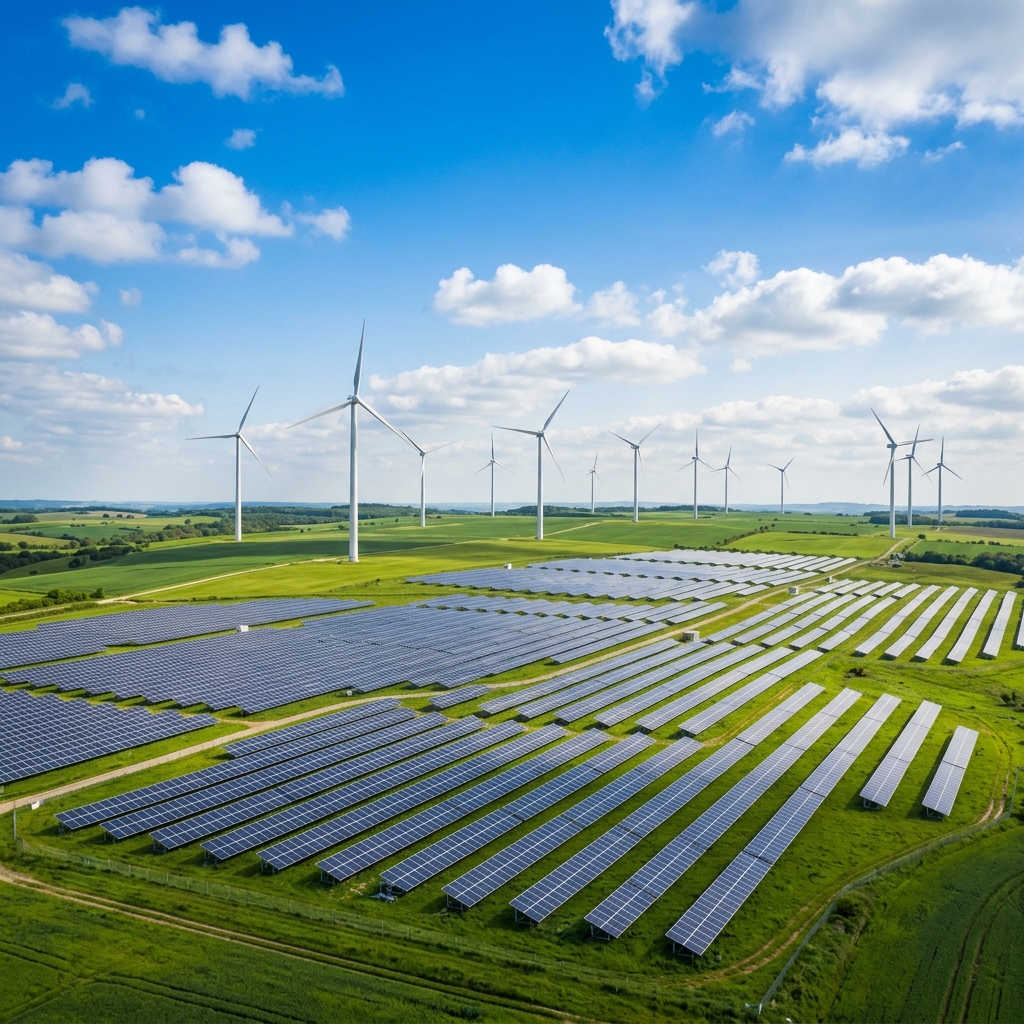 Wind Turbines & Solar panels